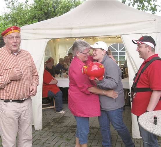 Ein Sparschein für das jüngste Stadtsoldatenmitglied.