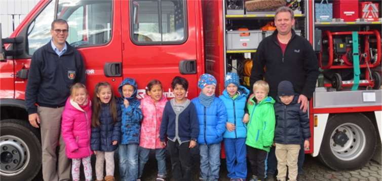 Ein Tag bei der Feuerwehr in Kripp war besonders aufregend für die Kinder. privat