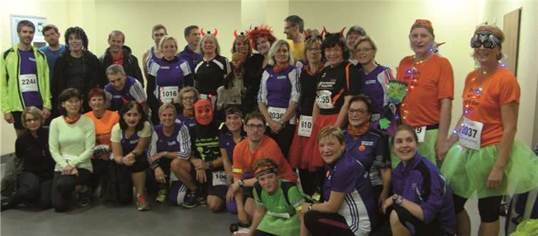 Ein Teil der Athleten der LG Laacher See vor dem Start.privat