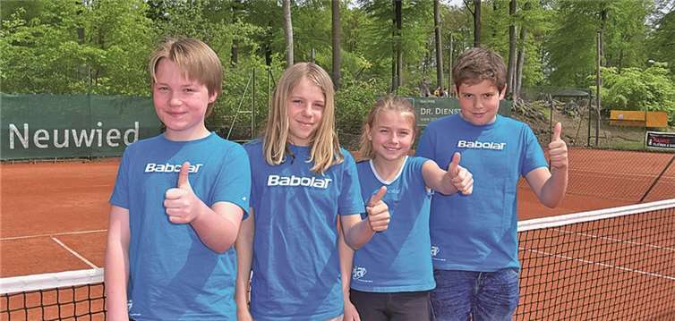 Ein Teil der Bambinis (von links): Linus Franke, Jonas Schönberger, Clara Mühmel und Robert Nick.privat