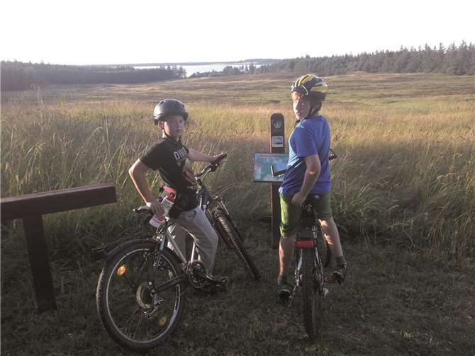 Ein Teil der Gruppe machte sich mit den Mountainbikes auf zum Hike.
