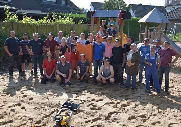 Ein Teil der Münsteraner Mannschaft nach getaner Arbeit. Fotos: privat