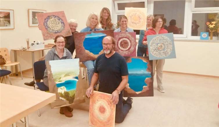 Ein Teil des Freitagsmalkurses mit Sonja Arvai.privat