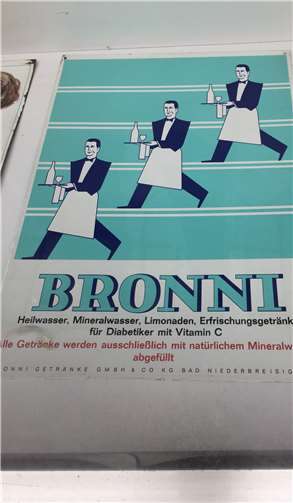 Ein Werbeplakat aus den Fünfzigern des letzten Jahrhunderts.