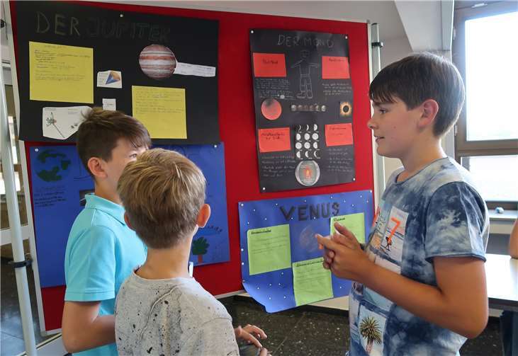 Ein angeleiteter Themenbereich war die Astronomie.