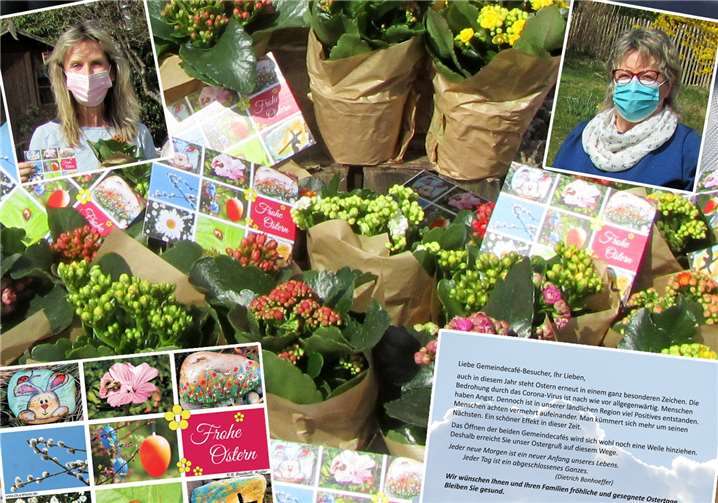 Ein bunter Gruß erfreute die Besucher. Foto:Brigitte Baader/Elke Kugler