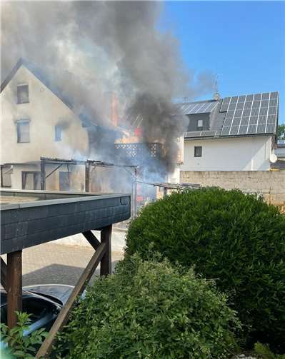 Ein einem Wohnhaus in Mülheim-Kärlich war ein Feuer ausgebrochen. Foto: Polizei
