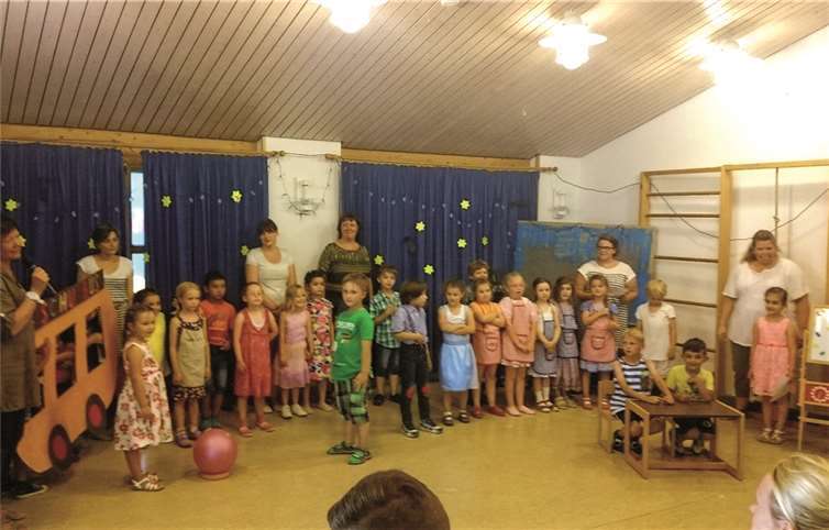 Ein ereignisreicher Tag wartete auf die Kinder.privat