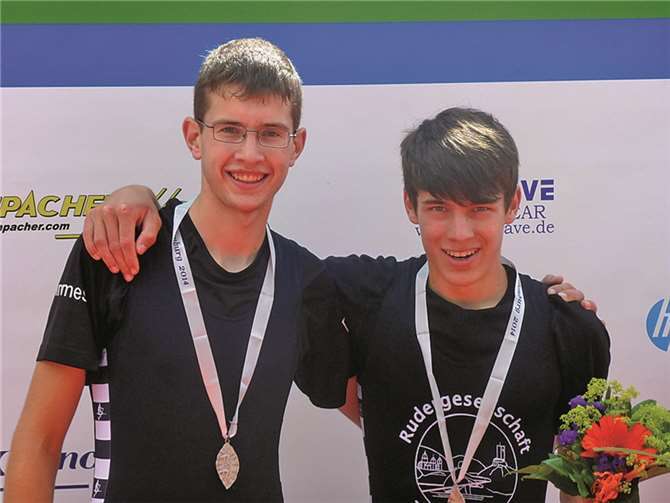 Ein erfolgreiches Duo, (v.l.) Tim Bier (Dünfus) und Jonas Weber.