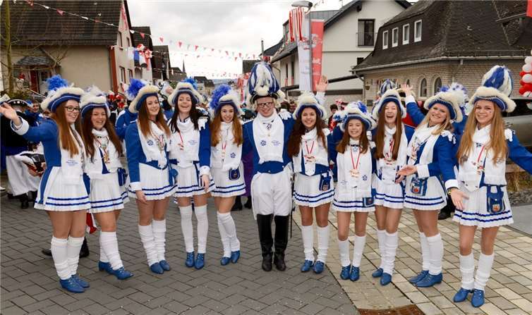 Ein gern gesehener Gast: die Tanzgruppe Blau-Wiess.privat