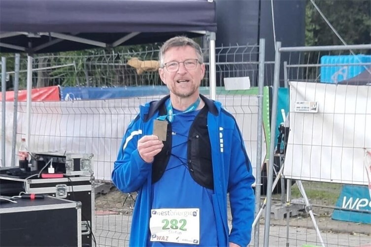 Ein glücklicher Marathondebütant, Stefan Helbing