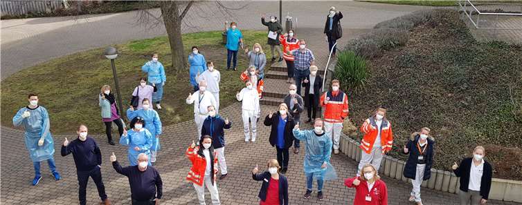 Ein großes Team war bei der Impfung im Herz-Jesu-Haus im Einsatz. Foto: privat