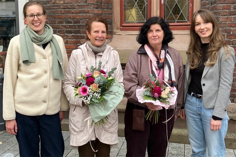 Ein harmonischer Übergang (v.l.n.r.) Esther Otterbach, Brigitte Kazmarek-Lang, Heike Hartkorn und Leonie Fasel