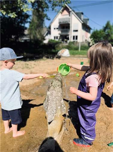 Ein herrliches Sand-/Matschparadies begeisterte. Foto: privat