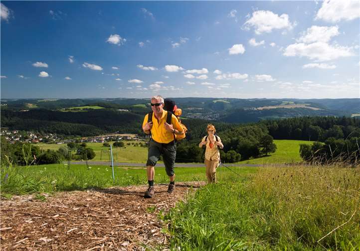 Ein ideales Gebiet zum Wandern: Der Malberg bei Waldbreitbach.Foto: Westerwald Touristik-Service/Dominik Ketz.