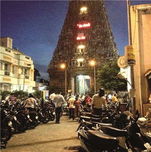 Ein indischer Tempel.