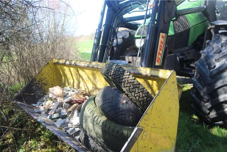 Ein kleiner Teil des gesammelten Abfalls.