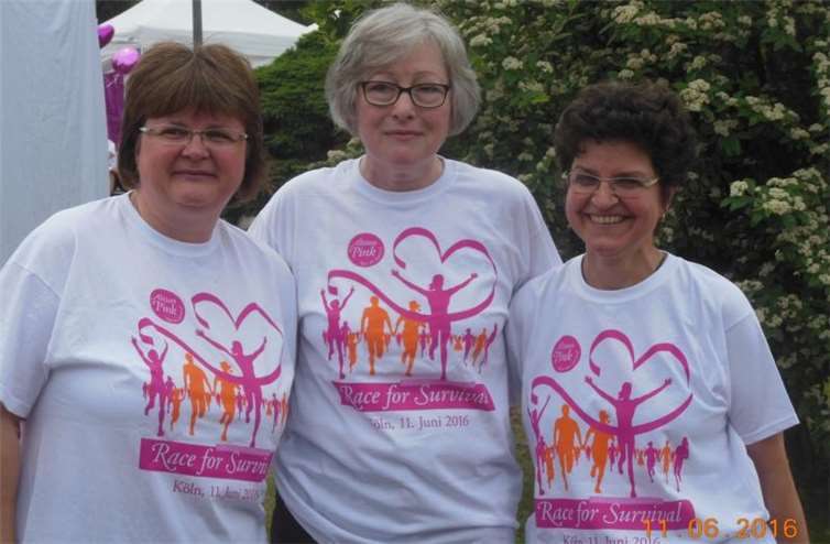 Ein kleines Laufteam nahm am „Race for Survival“ teil.privat