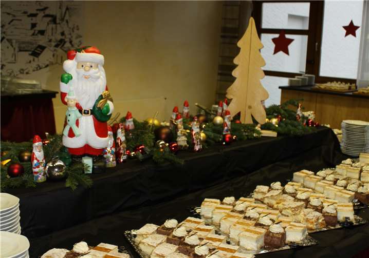 Ein leckeres Buffet für die Besucher.