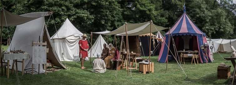 Ein mittelalterliches Lager. Foto: equites normanorum