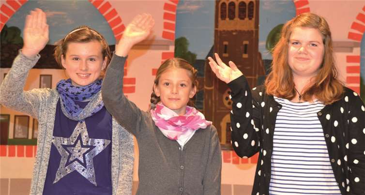 Ein schönes Dreigestirn (v.l.): Sina, Felicitas und Michele. WEIGERT