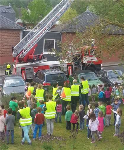 Ein spannender Kindergartentag - es gab viel zu bestaunen und lernen.privat
