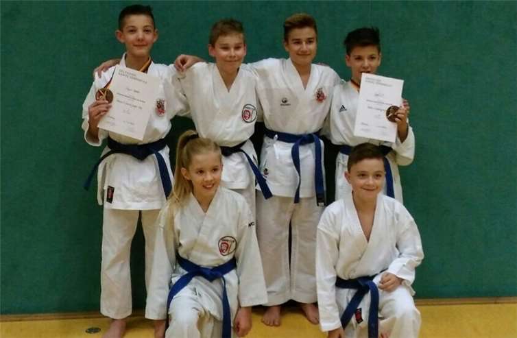 Ein starkes Team: Die Athleten des KCP auf der Deutschen Meisterschaft. privat