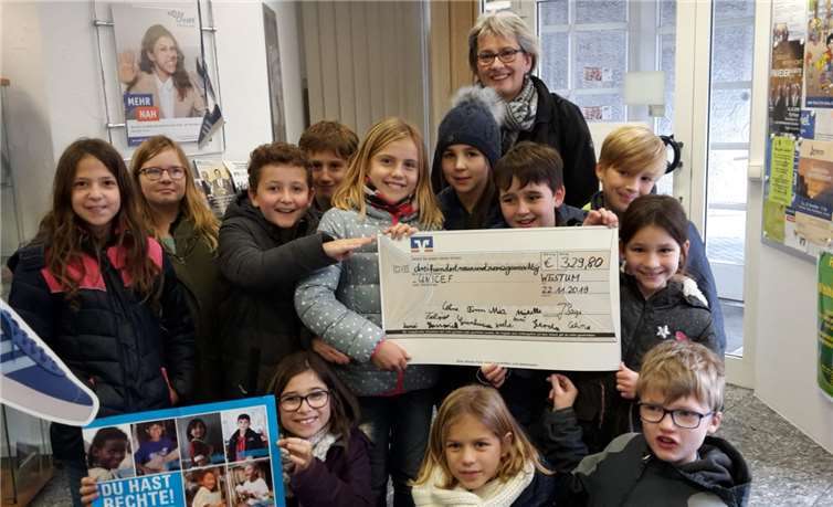 Ein stattlicher Betrag konnte auf das Konto der Unicef überwiesen werden.Fotos: privat