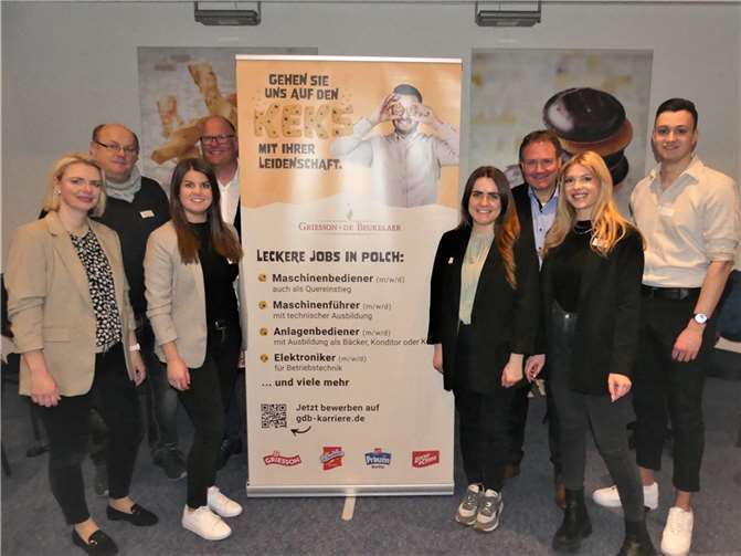 Ein versiertes Team von Fachleuten informierten Interessenten und Jobsuchende über die Einstiegsmöglichkeiten bei Griesson - de Beukelaer.  Fotos:TE