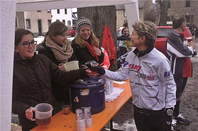 Ein wärmender Tee nach dem Lauf tat gut.