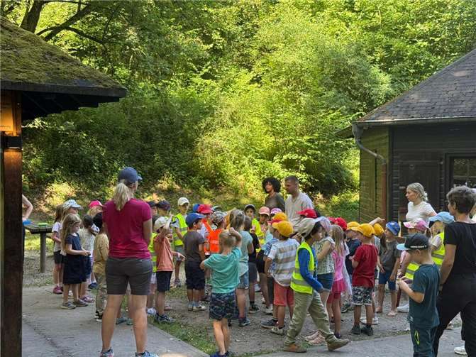 Ein weiterer Höhepunkt war der Besuch der zukünftigen Erstklässler aus der katholischen Kita Wildburg, der evangelischen Kita sowie der externen Kinder.