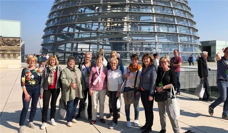 Ein weiteres Highlight: Die Glaskuppel über den Dächern Berlins. Foto: privat