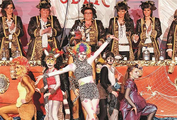 Ein zauberhaftes Bild bot die Junior-Tanzgruppe von Karin Becker-Schmitt bei ihrem „Trip to Madagaskar“.