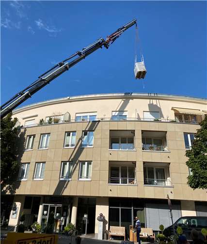 Einbau der Photovoltaikanalage.