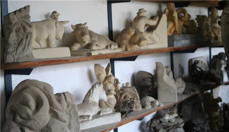 Einblick in die Werkstatt von Peter Mittler.