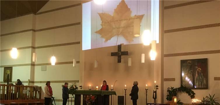 Eindrucksvolle Bilder verstärkten die Gedanken. Foto: privat