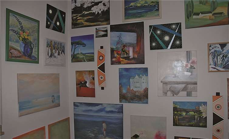 Eindrucksvolle Kunstwerke wurden ausgestellt.