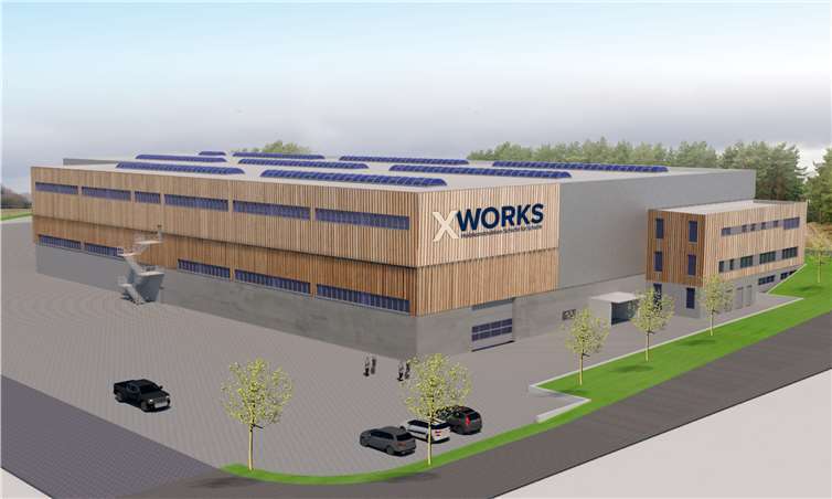 Eine Animation der geplanten Produktionshalle. Foto: privat
