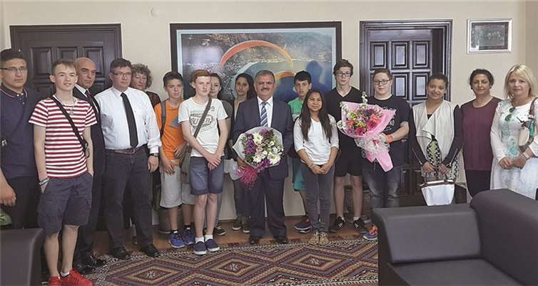 Eine Besonderheit im Programm war der Besuch beim Landrat.Privat