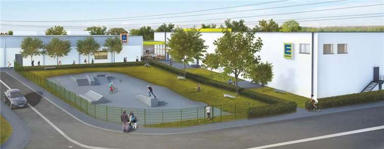 Eine Computeranimation zeigt, wie das zukünftige Nahversorgungszentrum aussehen könnte. Foto: privat