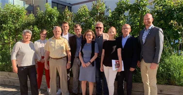 Eine Delegation aus Mayen-Koblenz besuchte den Mainzer Landtag. Foto: privat