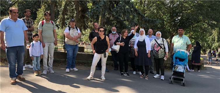Eine Gruppe des Integrationsprojektes Sonnenland besuchte den Neuwieder Zoo. Foto: Caritas Neuwied