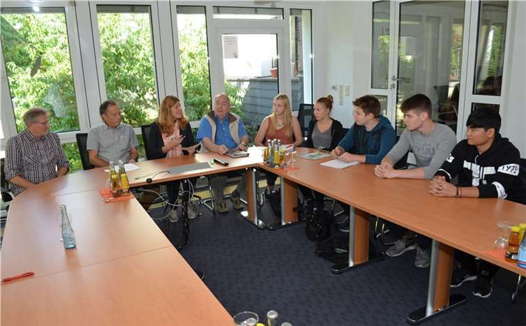 Eine Gruppe von Schülern befasste sich mit der aktuellen Flüchtlingssituation. privat