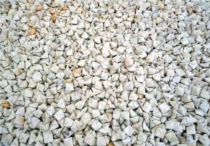 Eine Installation von Denise Steger.  Privat