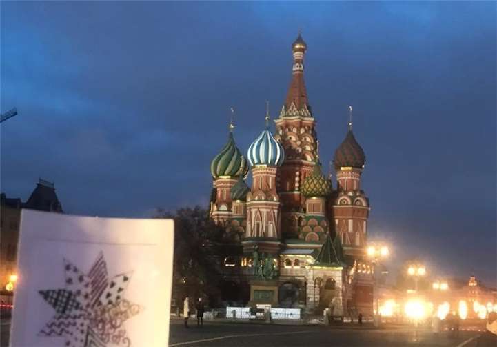 Eine Postkarte ging sogar bis nach Moskau. Foto: Irina Schreiber