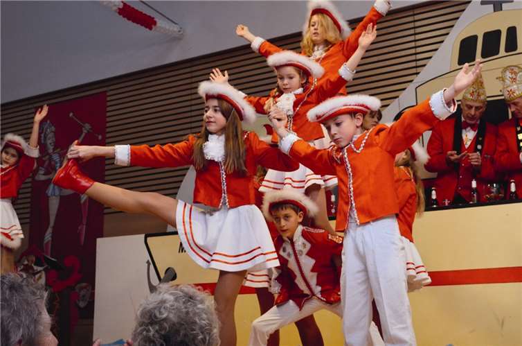 Eine Pyramide baute auch die Kindergarde.