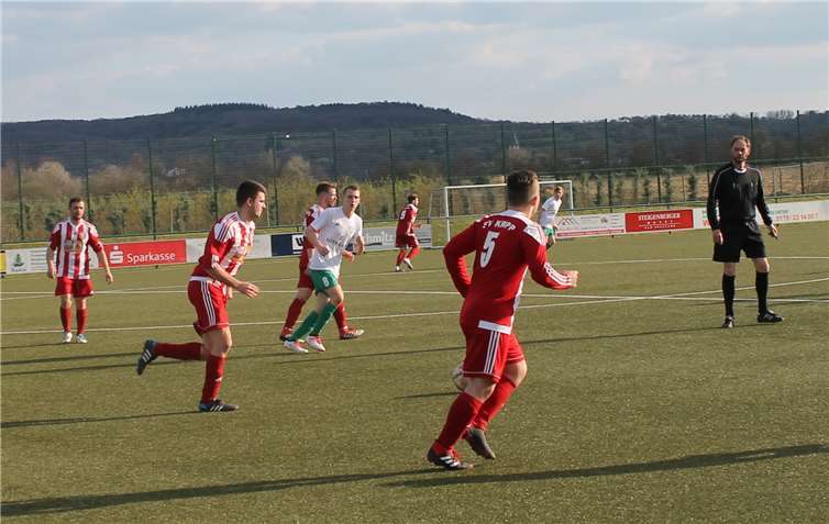 Eine Spielszene aus der Begegnung. Quelle: SV Kripp