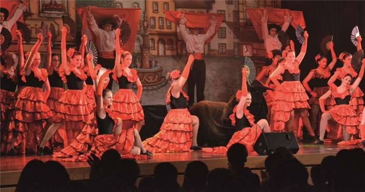 Eine Szene aus dem Musical „Der spanische Tanz“. privat