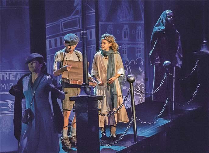 Eine Szene aus dem Musical „Pünktchen und Anton“. actorsphotograph