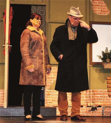 Eine Szene aus dem Stück „...wenn Engel sich verfliegen“. privat